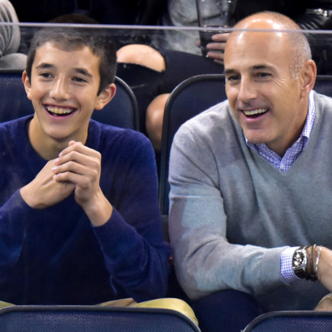 Matt Lauer and Look-Alike Son Jack Cheer New York Rangers to Victory